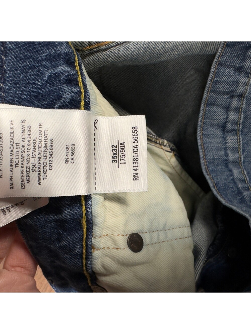 Polo Ralph Lauren Sullivan Slim Jeans Mens 35x32 Medium Wash - Picture 4 of 7